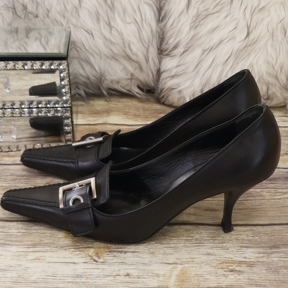 Prada Shoes - Prada Flash Sale Black Leather Pumps